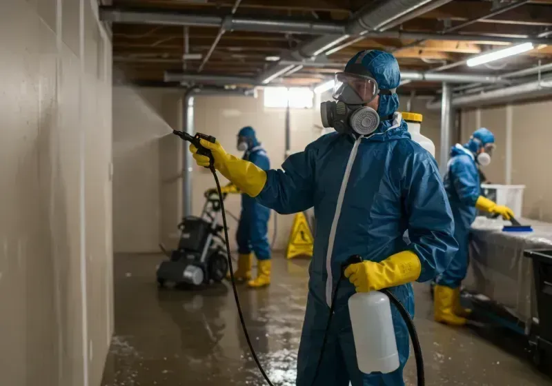 Basement Sanitization and Antimicrobial Treatment process in Estacada, OR